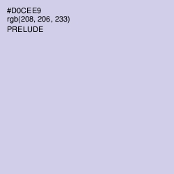 #D0CEE9 - Prelude Color Image
