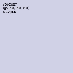 #D0D0E7 - Geyser Color Image