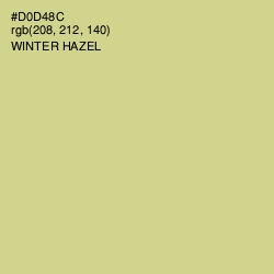 #D0D48C - Winter Hazel Color Image