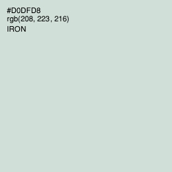 #D0DFD8 - Iron Color Image