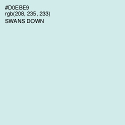 #D0EBE9 - Swans Down Color Image