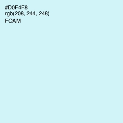 #D0F4F8 - Foam Color Image