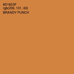 #D1833F - Brandy Punch Color Image