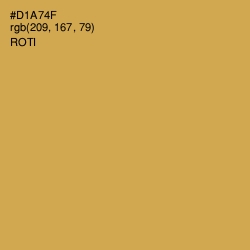 #D1A74F - Roti Color Image