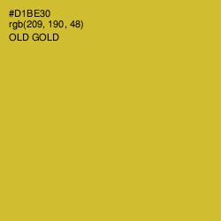 #D1BE30 - Old Gold Color Image