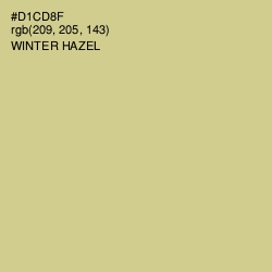 #D1CD8F - Winter Hazel Color Image