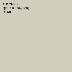 #D1CEBD - Sisal Color Image