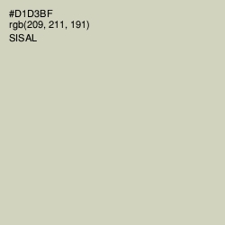 #D1D3BF - Sisal Color Image
