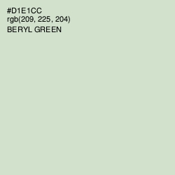 #D1E1CC - Beryl Green Color Image