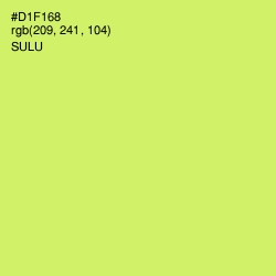 #D1F168 - Sulu Color Image