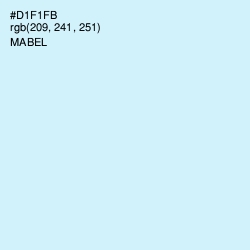 #D1F1FB - Mabel Color Image