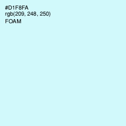 #D1F8FA - Foam Color Image