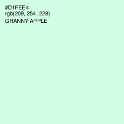 #D1FEE4 - Granny Apple Color Image