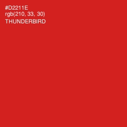 #D2211E - Thunderbird Color Image