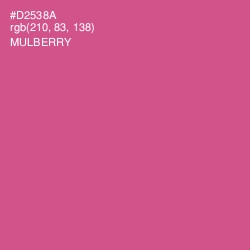 #D2538A - Mulberry Color Image