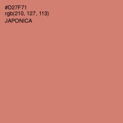 #D27F71 - Japonica Color Image