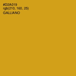 #D2A019 - Galliano Color Image