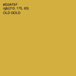 #D2AF3F - Old Gold Color Image
