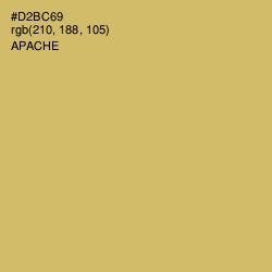 #D2BC69 - Apache Color Image