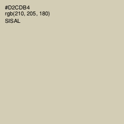#D2CDB4 - Sisal Color Image