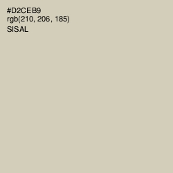 #D2CEB9 - Sisal Color Image