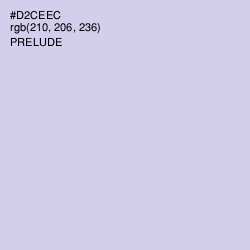 #D2CEEC - Prelude Color Image