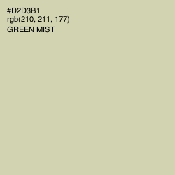 #D2D3B1 - Green Mist Color Image