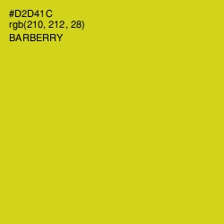 #D2D41C - Barberry Color Image