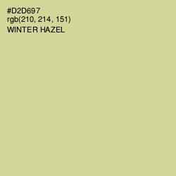 #D2D697 - Winter Hazel Color Image