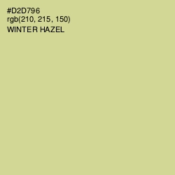 #D2D796 - Winter Hazel Color Image