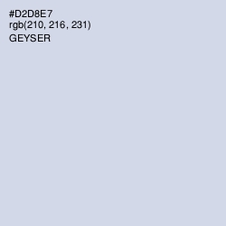 #D2D8E7 - Geyser Color Image