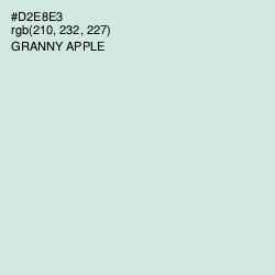 #D2E8E3 - Granny Apple Color Image