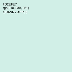 #D2EFE7 - Granny Apple Color Image