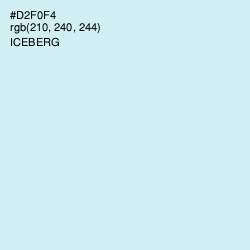 #D2F0F4 - Iceberg Color Image