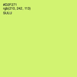 #D2F271 - Sulu Color Image