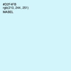 #D2F4FB - Mabel Color Image