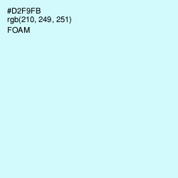 #D2F9FB - Foam Color Image
