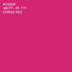#D3286F - Cerise Red Color Image