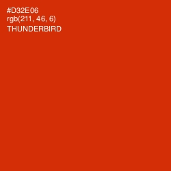 #D32E06 - Thunderbird Color Image