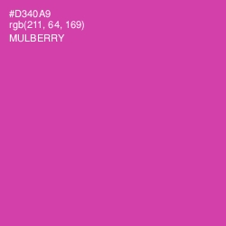 #D340A9 - Mulberry Color Image