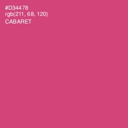 #D34478 - Cabaret Color Image