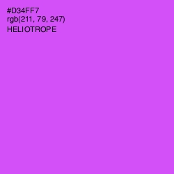#D34FF7 - Heliotrope Color Image