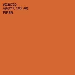#D36730 - Piper Color Image