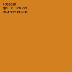 #D38020 - Brandy Punch Color Image