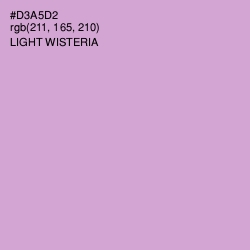 #D3A5D2 - Light Wisteria Color Image