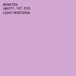 #D3A7D4 - Light Wisteria Color Image