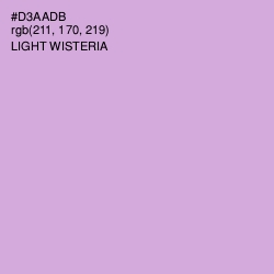 #D3AADB - Light Wisteria Color Image