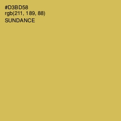 #D3BD58 - Sundance Color Image