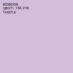 #D3BDDB - Thistle Color Image