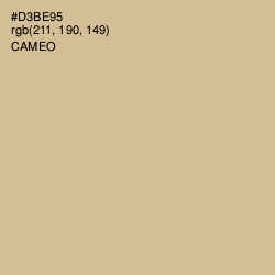 #D3BE95 - Cameo Color Image